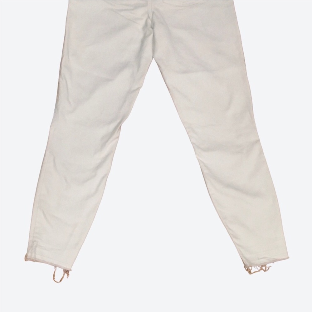 SPANX White High Rise Pull-On Skinny Legging Jeans Shape Stretch Denim Size- L - Picture 13 of 16
